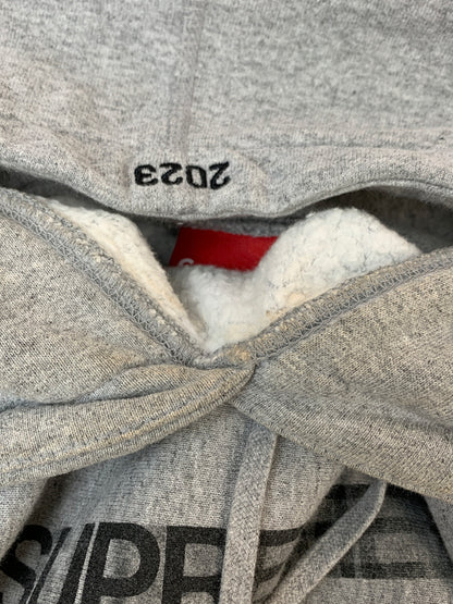 【中古品】【メンズ】 SUPREME シュプリーム 20SS MOTION LOGO HOODED SWEATSHIRT 2020年春夏 モーション ロゴ フーディ スウェット パーカー トップス 149-260723-jt-29-min サイズ：XXL カラー：グレー 万代Net店