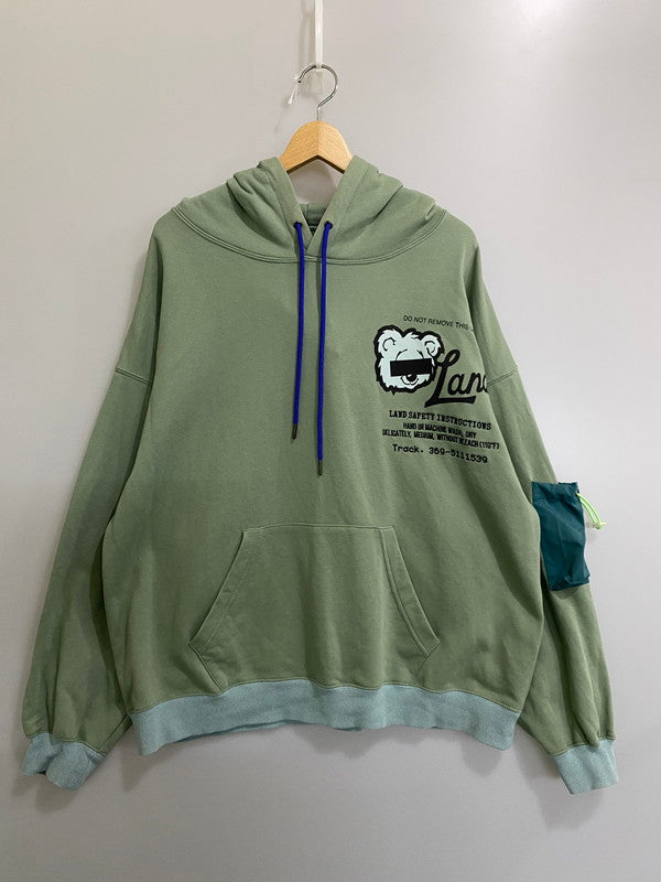 【中古品】【メンズ】 LAND BY MILKBOY ランドバイミルクボーイ 60231203 PULLOVER HOODIE プルオーバーフーディ 140-260721-zi-15-min サイズ：不明 カラー：グリーン 万代Net店