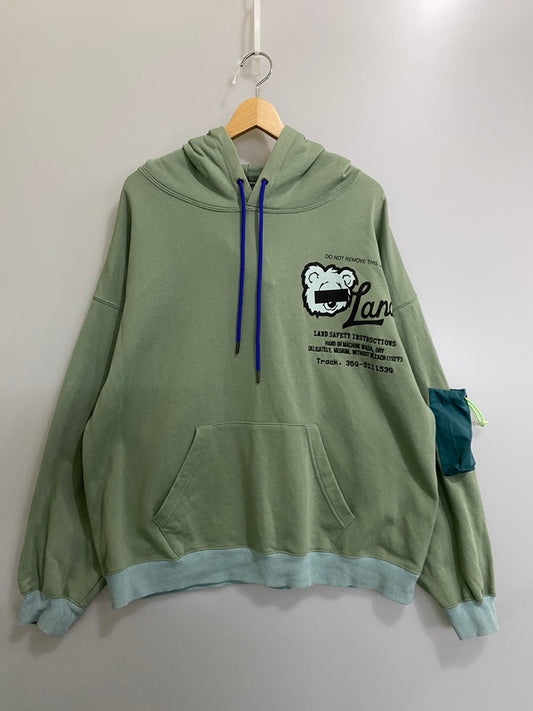 【中古品】【メンズ】 LAND BY MILKBOY ランドバイミルクボーイ 60231203 PULLOVER HOODIE プルオーバーフーディ 140-260721-zi-15-min サイズ：不明 カラー：グリーン 万代Net店