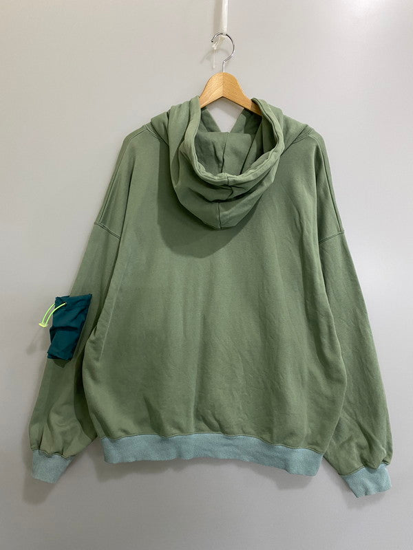【中古品】【メンズ】 LAND BY MILKBOY ランドバイミルクボーイ 60231203 PULLOVER HOODIE プルオーバーフーディ 140-260721-zi-15-min サイズ：不明 カラー：グリーン 万代Net店