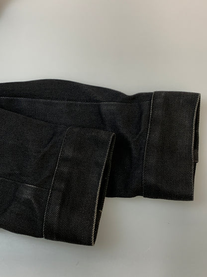 【中古品】【メンズ】 ACNE アクネ STUDIOS BLA KONST TRUCKER DENIM JACKET ストゥディオズ ブロ コンスト トラッカー デニム ジャケット メンズ アウター 141-260723-em-54-min サイズ：46 180-92A カラー：ブラック 万代Net店