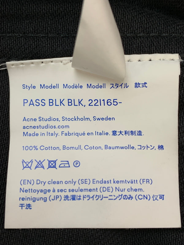 【中古品】【メンズ】 ACNE アクネ STUDIOS BLA KONST TRUCKER DENIM JACKET ストゥディオズ ブロ コンスト トラッカー デニム ジャケット メンズ アウター 141-260723-em-54-min サイズ：46 180-92A カラー：ブラック 万代Net店