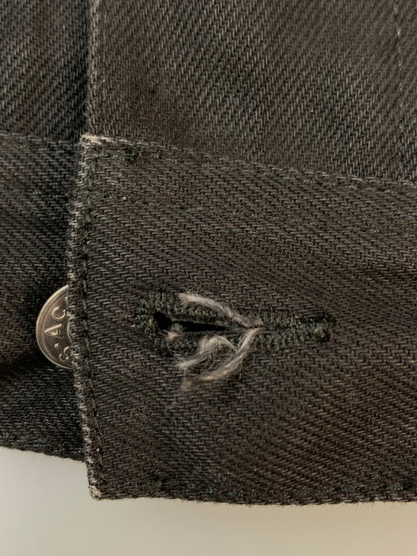 【中古品】【メンズ】 ACNE アクネ STUDIOS BLA KONST TRUCKER DENIM JACKET ストゥディオズ ブロ コンスト トラッカー デニム ジャケット メンズ アウター 141-260723-em-54-min サイズ：46 180-92A カラー：ブラック 万代Net店