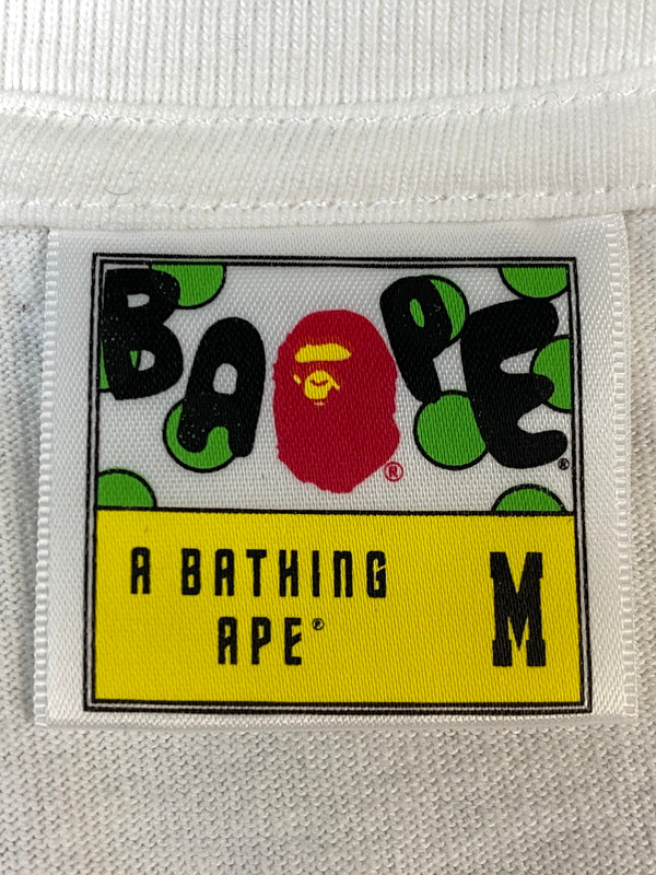 【中古品】【メンズ】 A BATHING APE アベイシングエイプ APE GENERALS PRINT TEE ジェネラル プリントT 半袖Tシャツ 半袖TEE 142-260815-ta-26-min サイズ：M カラー：ホワイト 万代Net店