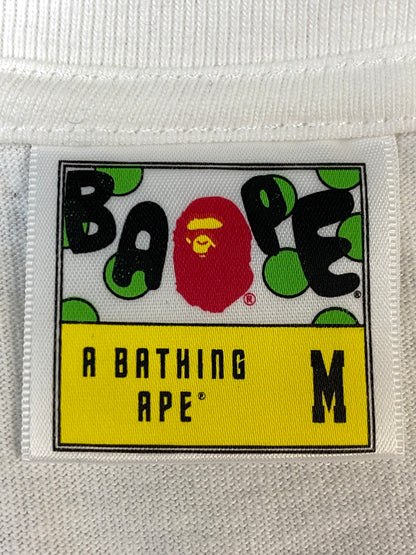 【中古品】【メンズ】 A BATHING APE アベイシングエイプ APE GENERALS PRINT TEE ジェネラル プリントT 半袖Tシャツ 半袖TEE 142-260815-ta-26-min サイズ：M カラー：ホワイト 万代Net店