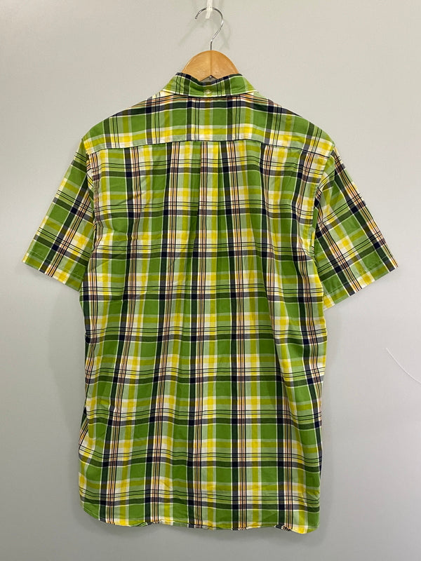 【現状渡し品】【メンズ】 STUSSY ステューシー CHECK SHIRT チェックシャツ トップス 142-260813-zi-41-min サイズ：M カラー：ライトグリーン 万代Net店