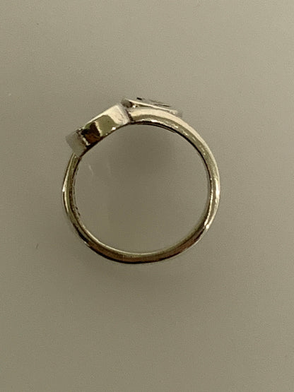 【中古品】【レディース】 BILL WALL LEATHER ビルウォールレザー DOUBLE HAPPY FACE TWISTY FREE RING ダブル ハッピー フェイス ツイスティ フリー リング 指輪 925 192-260723-em-24-min カラー：シルバー 万代Net店