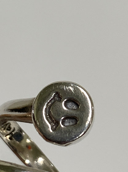 【中古品】【レディース】 BILL WALL LEATHER ビルウォールレザー DOUBLE HAPPY FACE TWISTY FREE RING ダブル ハッピー フェイス ツイスティ フリー リング 指輪 925 192-260723-em-24-min カラー：シルバー 万代Net店