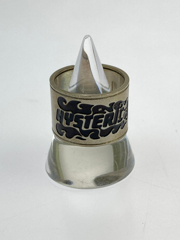 【中古品】【メンズ】 HYSTERIC GLAMOUR ヒステリックグラマー LOGO RING ロゴ リング 指輪 アクセサリー 193-260723-jt-08-min カラー：シルバー 17号 万代Net店