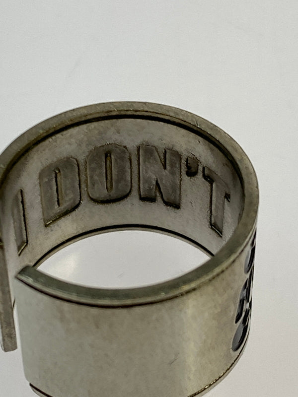 【中古品】【メンズ】 HYSTERIC GLAMOUR ヒステリックグラマー LOGO RING ロゴ リング 指輪 アクセサリー 193-260723-jt-08-min カラー：シルバー 17号 万代Net店
