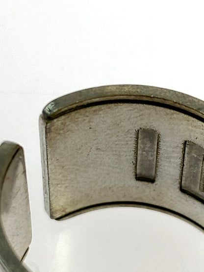 【中古品】【メンズ】 HYSTERIC GLAMOUR ヒステリックグラマー LOGO RING ロゴ リング 指輪 アクセサリー 193-260723-jt-08-min カラー：シルバー 17号 万代Net店