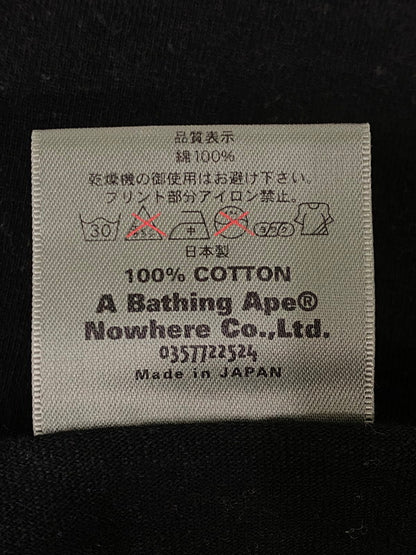 【中古品】【メンズ】 A BATHING APE アベイシングエイプ 90'S CAPTAIN LOGO TEE Tシャツ トップス 142-260721-zi-13-min サイズ：M カラー：ブラック 万代Net店