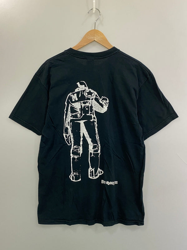 【中古品】【メンズ】 MORE ABOUT LESS モア アバウト レス ASTRONAUT PRINT TEE アストロノート プリント 半袖Tシャツ メンズ トップス 142-260720-em-88-min サイズ：Ｌ カラー：ブラック 万代Net店