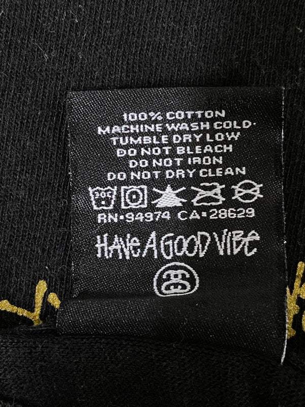 【中古品】【メンズ】 STUSSY ステューシー × SASQUATCH FABRIX. サスクワァッチファブリックス PRINT TEE プリント 半袖 Tシャツ 142-260721-zi-12-min サイズ：M カラー：ブラック 万代Net店