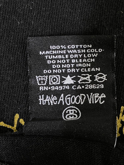 【中古品】【メンズ】 STUSSY ステューシー × SASQUATCH FABRIX. サスクワァッチファブリックス PRINT TEE プリント 半袖 Tシャツ 142-260721-zi-12-min サイズ：M カラー：ブラック 万代Net店