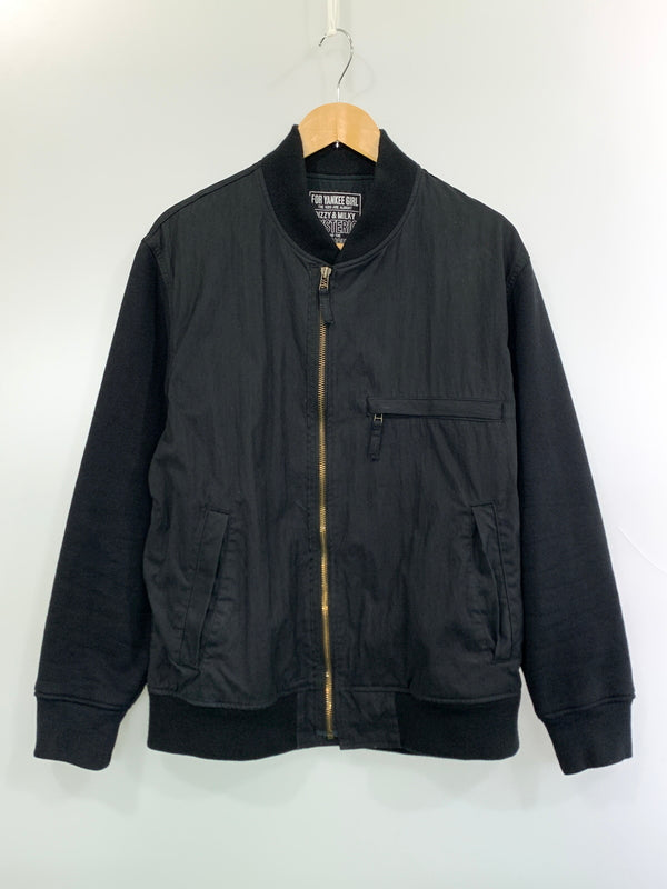 【中古品】【メンズ】 HYSTERIC GLAMOUR ヒステリックグラマー MIDDLE FINGER JACKET ミドル フィンガー ジャケット 02213AB08 アウター ブルゾン 140-260724-hu-01-min サイズ：L カラー：ブラック 万代Net店