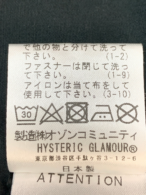 【中古品】【メンズ】 HYSTERIC GLAMOUR ヒステリックグラマー MIDDLE FINGER JACKET ミドル フィンガー ジャケット 02213AB08 アウター ブルゾン 140-260724-hu-01-min サイズ：L カラー：ブラック 万代Net店