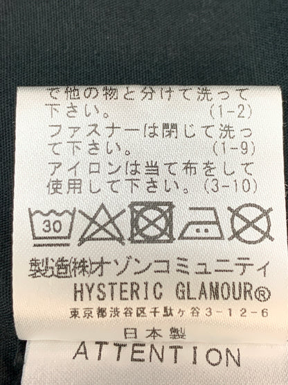 【中古品】【メンズ】 HYSTERIC GLAMOUR ヒステリックグラマー MIDDLE FINGER JACKET ミドル フィンガー ジャケット 02213AB08 アウター ブルゾン 140-260724-hu-01-min サイズ：L カラー：ブラック 万代Net店