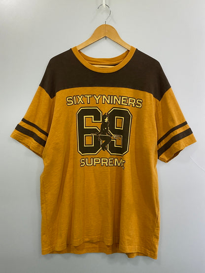 【中古品】【メンズ】 SUPREME シュプリーム × HYSTERIC GLAMOUR ヒステリックグラマー 69 FOOTBALL TOP フットボール トップ メンズ トップス 149-260720-em-89-min サイズ：XL カラー：ブラウン系 万代Net店