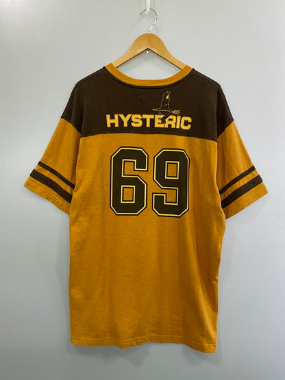 【中古品】【メンズ】 SUPREME シュプリーム × HYSTERIC GLAMOUR ヒステリックグラマー 69 FOOTBALL TOP フットボール トップ メンズ トップス 149-260720-em-89-min サイズ：XL カラー：ブラウン系 万代Net店