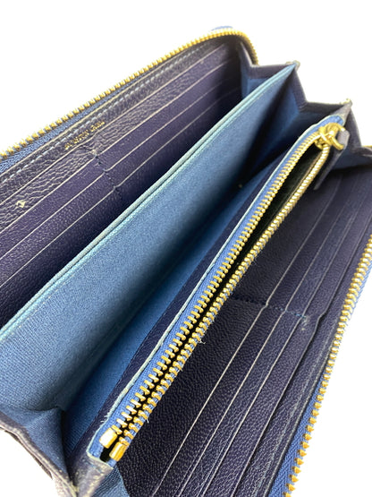 【中古品】【レディース】 PORTER GIRL GEM ポーター ガール ジェム LONG WALLET ロング ウォレット 長財布 財布 201-260723-jt-10-min カラー：ネイビー 万代Net店