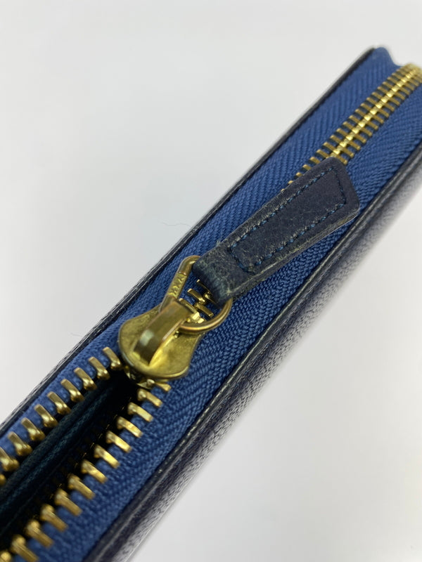 【中古品】【レディース】 PORTER GIRL GEM ポーター ガール ジェム LONG WALLET ロング ウォレット 長財布 財布 201-260723-jt-10-min カラー：ネイビー 万代Net店