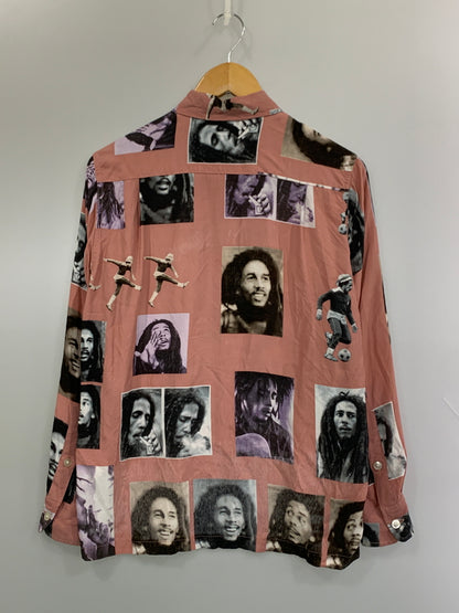 【中古品】【メンズ】 WACKO MARIA ワコマリア 19SS BOB MARLEY L S SHIRT 2019年春夏 ボブマーリー 半袖シャツ トップス 142-260723-jt-28-min サイズ：S カラー：ピンク 万代Net店