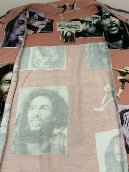 【中古品】【メンズ】 WACKO MARIA ワコマリア 19SS BOB MARLEY L S SHIRT 2019年春夏 ボブマーリー 半袖シャツ トップス 142-260723-jt-28-min サイズ：S カラー：ピンク 万代Net店