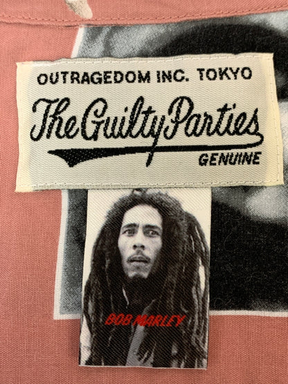 【中古品】【メンズ】 WACKO MARIA ワコマリア 19SS BOB MARLEY L S SHIRT 2019年春夏 ボブマーリー 半袖シャツ トップス 142-260723-jt-28-min サイズ：S カラー：ピンク 万代Net店