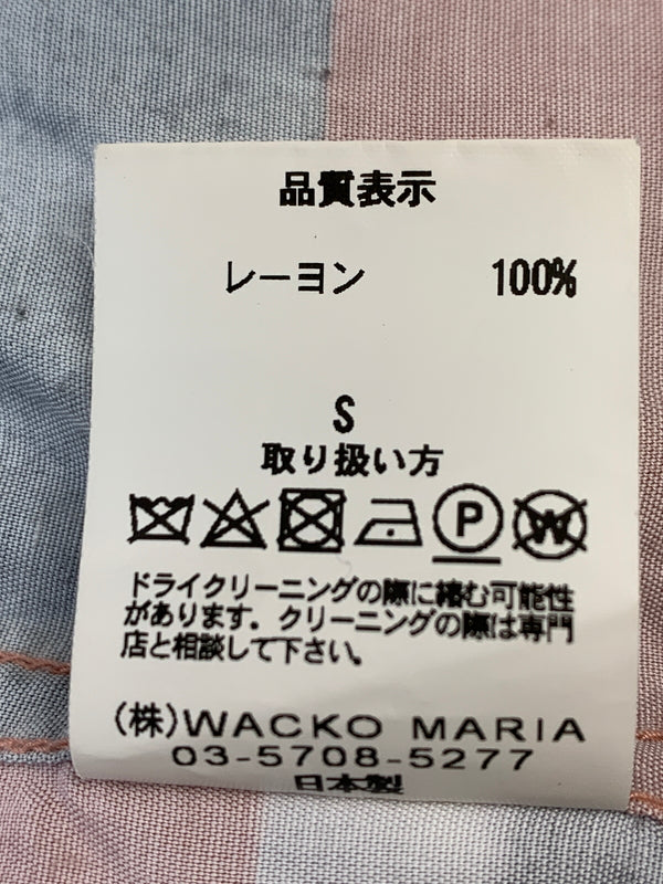 【中古品】【メンズ】 WACKO MARIA ワコマリア 19SS BOB MARLEY L S SHIRT 2019年春夏 ボブマーリー 半袖シャツ トップス 142-260723-jt-28-min サイズ：S カラー：ピンク 万代Net店