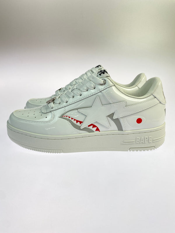 【中古美品】【メンズ】 A BATHING APE アベイシングエイプ BAPE STA SHARK 靴 スニーカー シューズ 162-260730-hu-07-min サイズ：26.5cm カラー：ホワイト 万代Net店