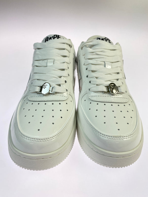 【中古美品】【メンズ】 A BATHING APE アベイシングエイプ BAPE STA SHARK 靴 スニーカー シューズ 162-260730-hu-07-min サイズ：26.5cm カラー：ホワイト 万代Net店