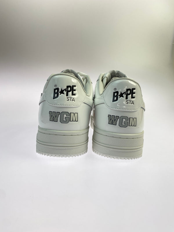 【中古美品】【メンズ】 A BATHING APE アベイシングエイプ BAPE STA SHARK 靴 スニーカー シューズ 162-260730-hu-07-min サイズ：26.5cm カラー：ホワイト 万代Net店