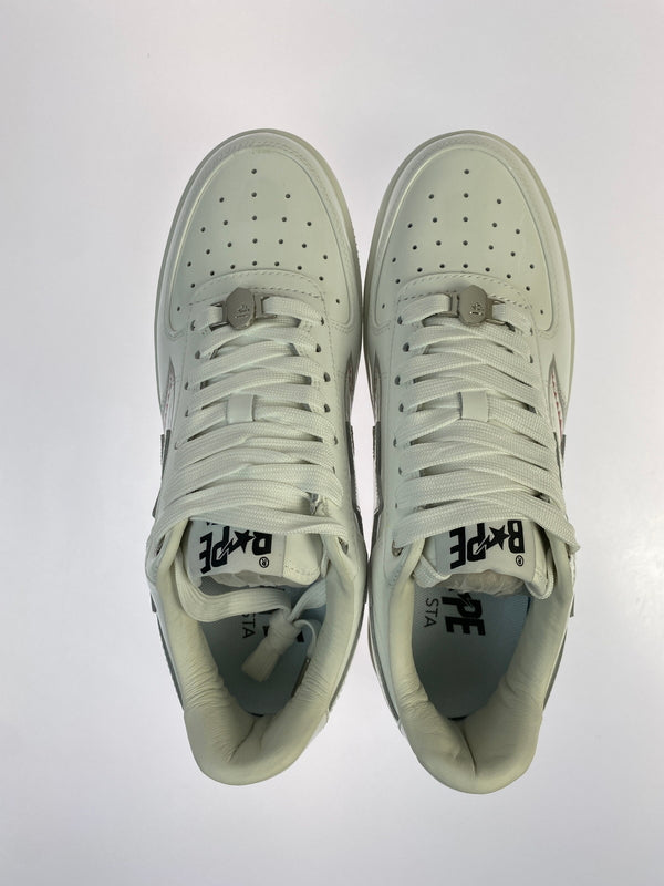 【中古美品】【メンズ】 A BATHING APE アベイシングエイプ BAPE STA SHARK 靴 スニーカー シューズ 162-260730-hu-07-min サイズ：26.5cm カラー：ホワイト 万代Net店