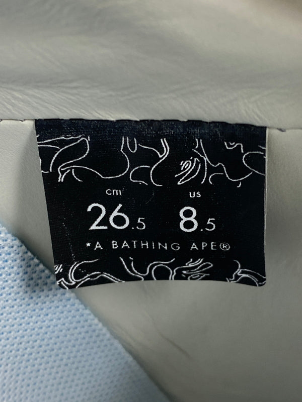 【中古美品】【メンズ】 A BATHING APE アベイシングエイプ BAPE STA SHARK 靴 スニーカー シューズ 162-260730-hu-07-min サイズ：26.5cm カラー：ホワイト 万代Net店