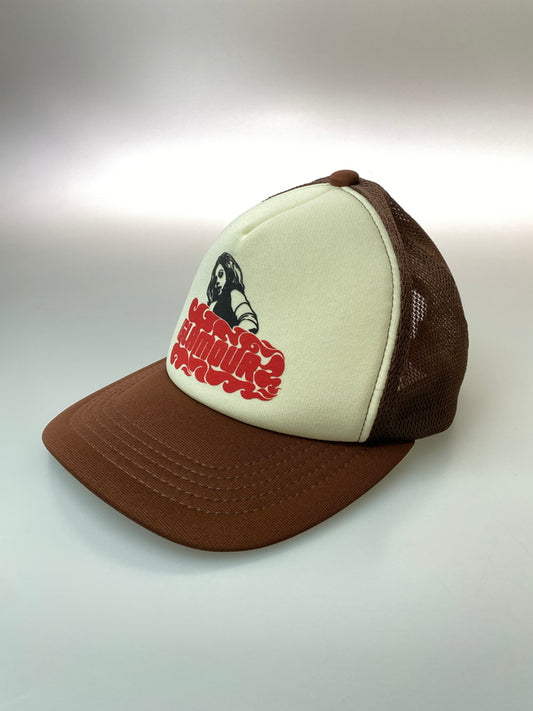 【中古品】【メンズ】 HYSTERIC GLAMOUR ヒステリックグラマー 02223QH03 VIXEN GIRL MESH CAP メッシュキャップ 帽子 185-260729-AS-34-min カラー：ブラウン 万代Net店
