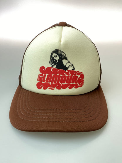 【中古品】【メンズ】 HYSTERIC GLAMOUR ヒステリックグラマー 02223QH03 VIXEN GIRL MESH CAP メッシュキャップ 帽子 185-260729-AS-34-min カラー：ブラウン 万代Net店