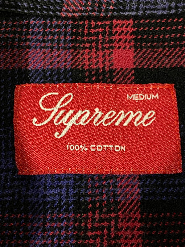 【中古品】【メンズ】 SUPREME シュプリーム CHECK L S SHIRT チェック 長袖 シャツ トップス 149-260721-zi-17-min サイズ：M カラー：レッド 万代Net店