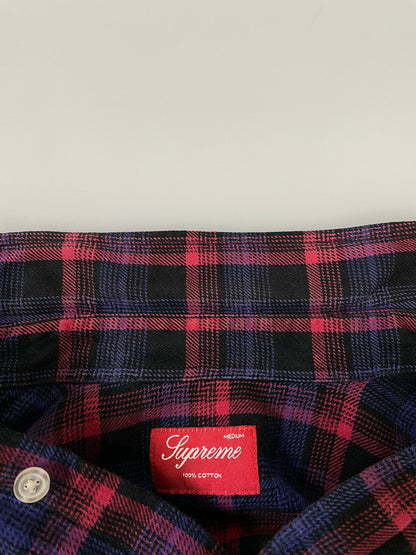 【中古品】【メンズ】 SUPREME シュプリーム CHECK L S SHIRT チェック 長袖 シャツ トップス 149-260721-zi-17-min サイズ：M カラー：レッド 万代Net店