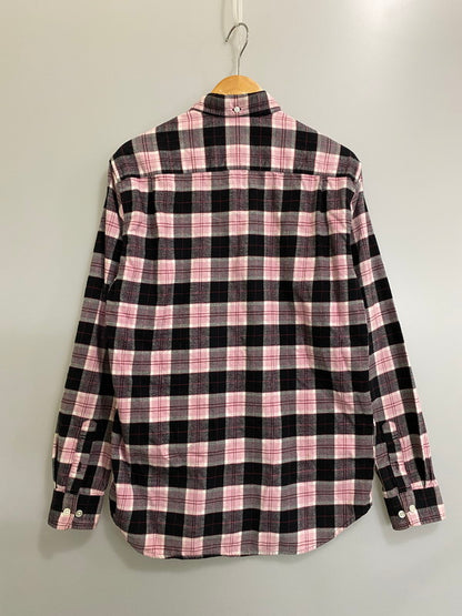 【中古品】【メンズ】 SUPREME シュプリーム CHECK L S SHIRT チェック シャツ トップス 149-260721-zi-18-min サイズ：M カラー：ピンク/ブラック 万代Net店