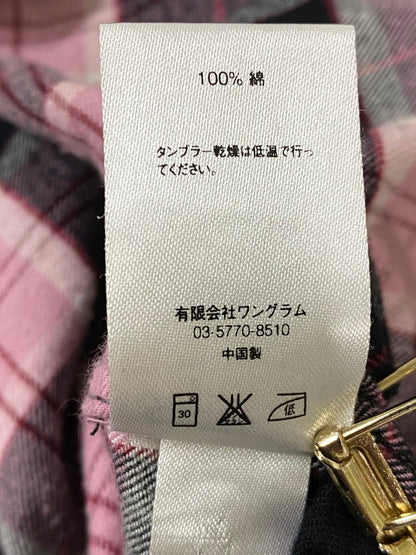 【中古品】【メンズ】 SUPREME シュプリーム CHECK L S SHIRT チェック シャツ トップス 149-260721-zi-18-min サイズ：M カラー：ピンク/ブラック 万代Net店