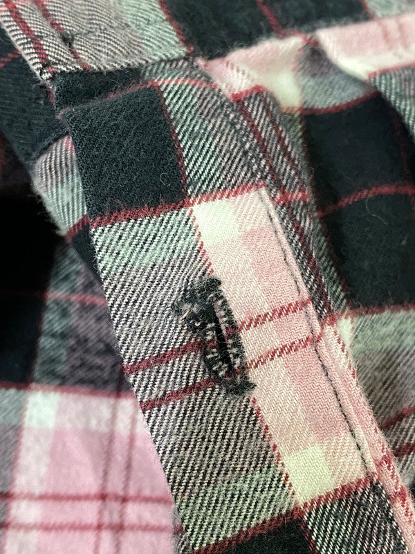 【中古品】【メンズ】 SUPREME シュプリーム CHECK L S SHIRT チェック シャツ トップス 149-260721-zi-18-min サイズ：M カラー：ピンク/ブラック 万代Net店
