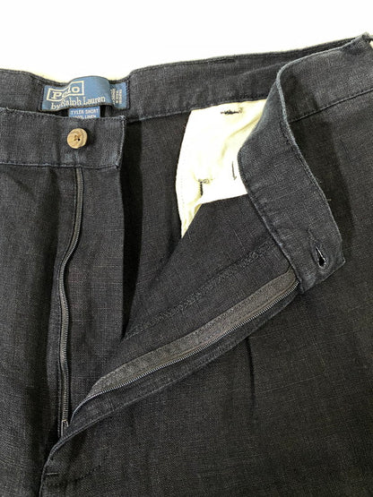 【中古品】【メンズ】 POLO RALPH LAUREN ポロ ラルフローレン 90S TYLER SHORTS タイラー ショーツ パンツ ボトムス 157-260721-zi-30-min サイズ：35 カラー：ネイビー 万代Net店