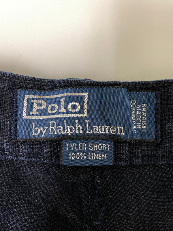 【中古品】【メンズ】 POLO RALPH LAUREN ポロ ラルフローレン 90S TYLER SHORTS タイラー ショーツ パンツ ボトムス 157-260721-zi-30-min サイズ：35 カラー：ネイビー 万代Net店