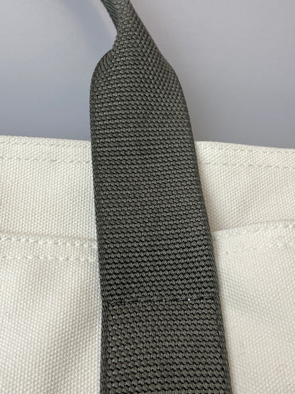 【現状渡し品】 PRADA SPORT プラダ スポーツ CANVAS TOTE BAG キャンバス トートバッグ ART.4VA367 カバン バッグ 180-260728-hu-37-min カラー：ホワイト/グレー 万代Net店