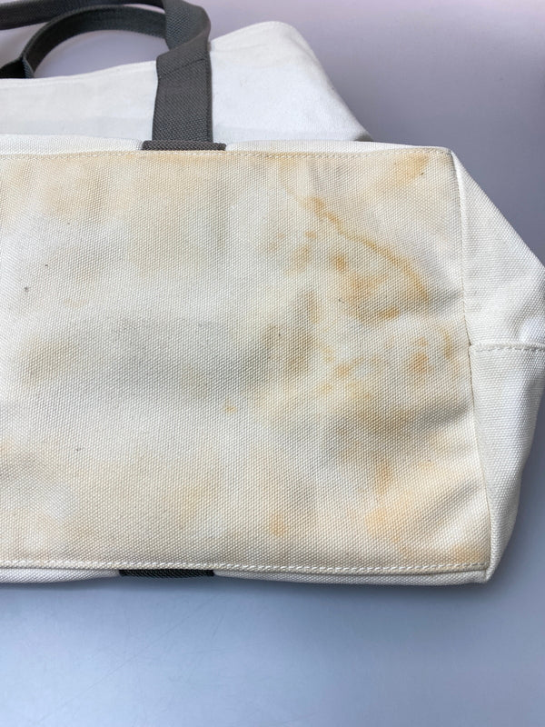 【現状渡し品】 PRADA SPORT プラダ スポーツ CANVAS TOTE BAG キャンバス トートバッグ ART.4VA367 カバン バッグ 180-260728-hu-37-min カラー：ホワイト/グレー 万代Net店