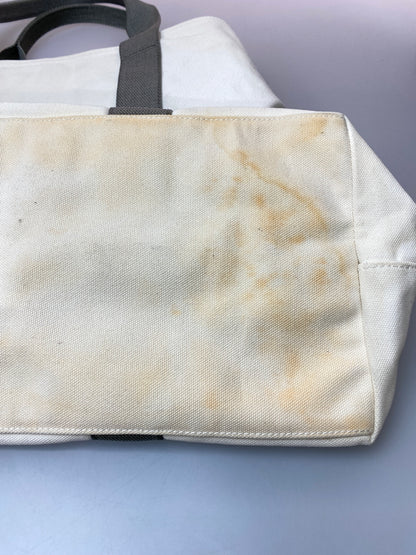 【現状渡し品】 PRADA SPORT プラダ スポーツ CANVAS TOTE BAG キャンバス トートバッグ ART.4VA367 カバン バッグ 180-260728-hu-37-min カラー：ホワイト/グレー 万代Net店