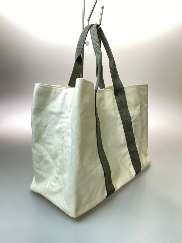 【現状渡し品】 PRADA SPORT プラダ スポーツ CANVAS TOTE BAG キャンバス トートバッグ ART.4VA367 カバン バッグ 180-260728-hu-37-min カラー：ホワイト/グレー 万代Net店
