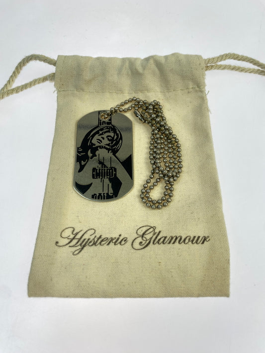 【中古品】【メンズ】 HYSTERIC GLAMOUR ヒステリックグラマー DOG TAG NECKLACE ドッグ タグ ネックレス アクセサリー 193-260723-jt-07-min カラー：ネイビー 万代Net店