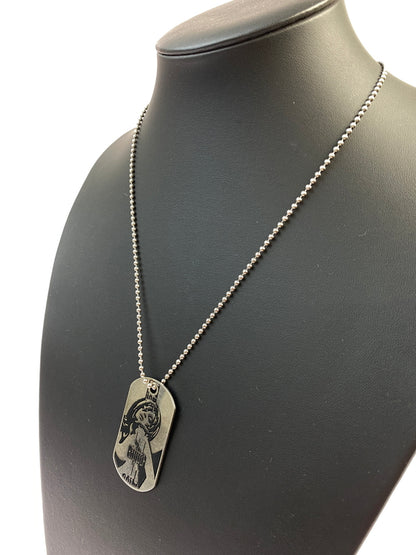 【中古品】【メンズ】 HYSTERIC GLAMOUR ヒステリックグラマー DOG TAG NECKLACE ドッグ タグ ネックレス アクセサリー 193-260723-jt-07-min カラー：ネイビー 万代Net店